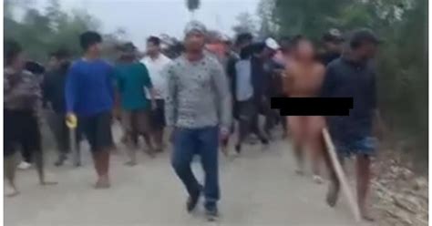 manipur parade video original|Manipur violence: video shows women paraded naked in violence。